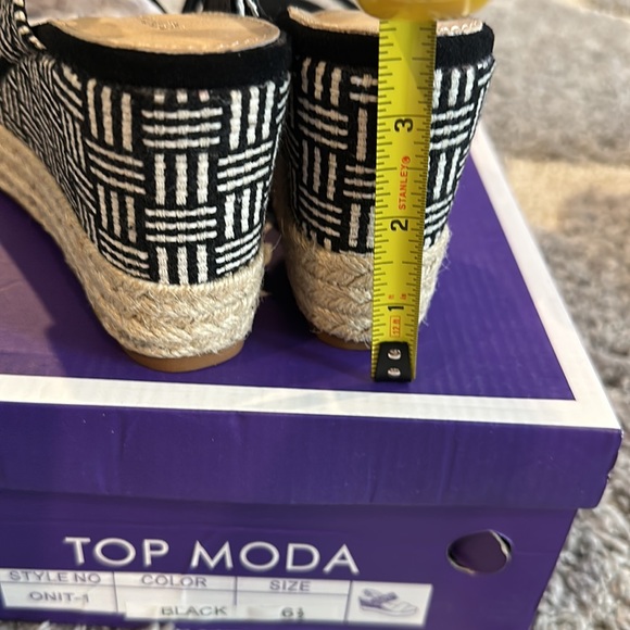 Top Moda wedges size 6 1/2 NWT NIB - Picture 11 of 11